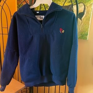 Vintage Heavyweight Pheonix Cardinals quarter zip fleece crewneck size medium